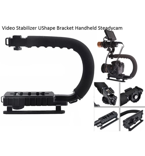 Video DV Stabilizer UShape Bracket Handheld Video Handheld Grip For DSLR