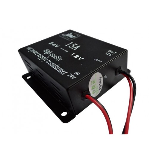 15A High quality car power supply transformer 24v to 12v