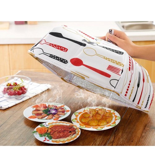 Kitchen Folding Food Cover Dust Cover Insulation Anti Fly Mosquito Insect Meal