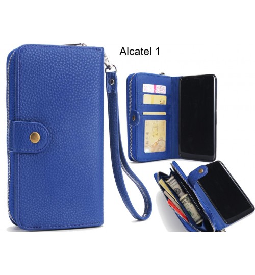 Alcatel 1 Case coin wallet case full wallet leather case
