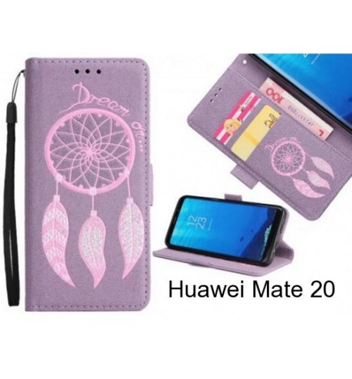 Huawei Mate 20  case Dream Cather Leather Wallet cover case