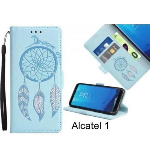 Alcatel 1  case Dream Cather Leather Wallet cover case