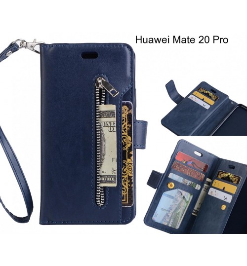 Huawei Mate 20 Pro case 10 cards slots wallet leather case with zip