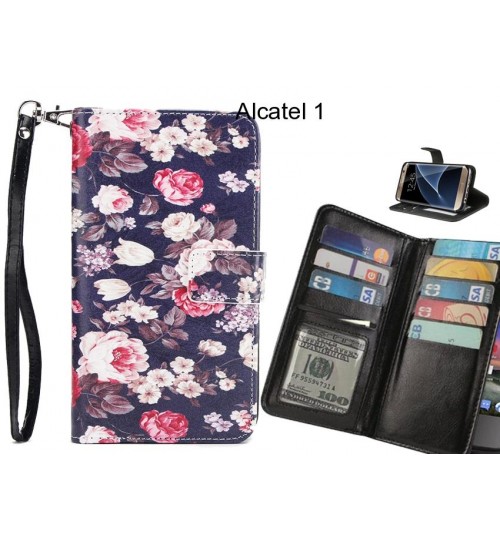 Alcatel 1 case Multifunction wallet leather case