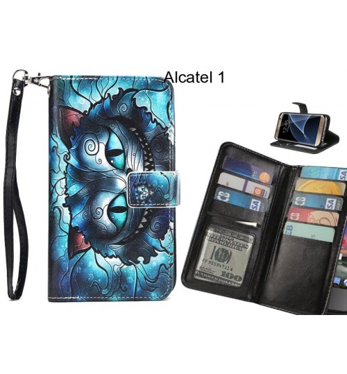 Alcatel 1 case Multifunction wallet leather case