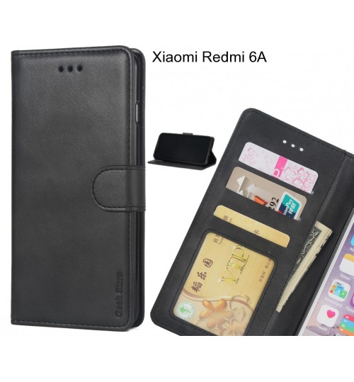 Xiaomi Redmi 6a Case Executive Leather Wallet Case - Black