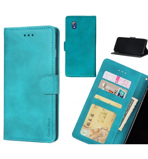 Alcatel 1 case executive leather wallet case