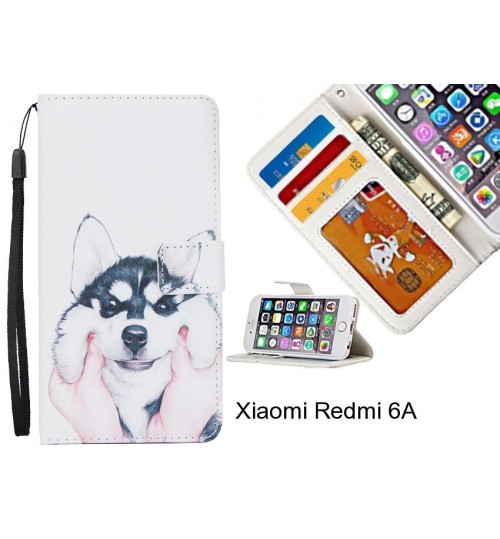 Xiaomi Redmi 6A case 3 card leather wallet case printed ID