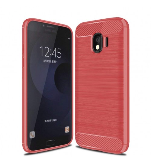 Galaxy J6 2018 Case Carbon Fibre Shockproof Armour Case