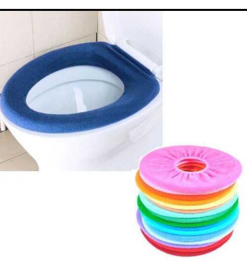 Bathroom Toilet Seat Warmer Cover Washable