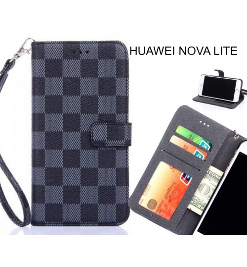 HUAWEI NOVA LITE Case Grid Wallet Leather Case