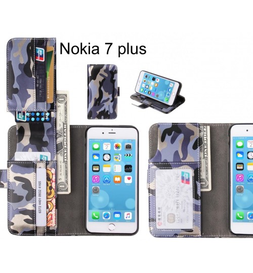 Nokia 7 plus Case Wallet Leather Flip Case 7 Card Slots