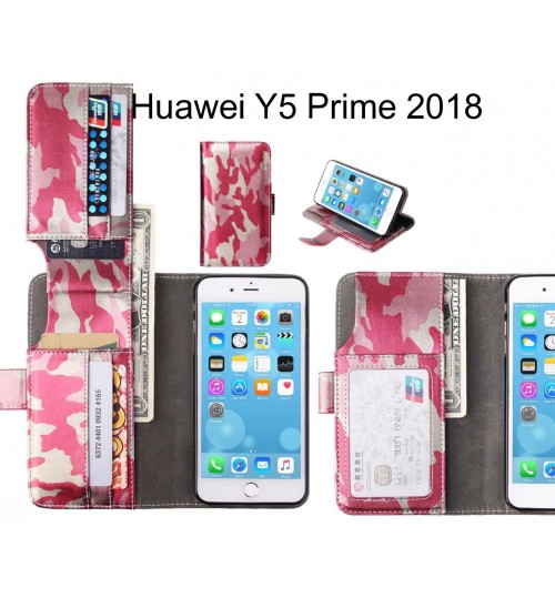 Huawei Y5 Prime 2018 Case Wallet Leather Flip Case 7 Card Slots