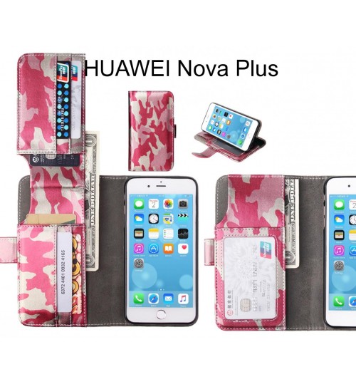 Huawei Nova Plus Case Wallet Leather Flip Case 7 Card Slots - Pink
