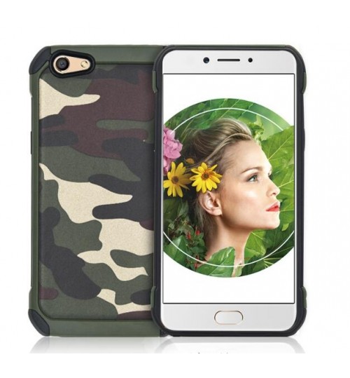 Oppo A77  impact proof heavy duty camouflage case