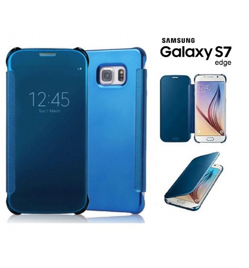 Galaxy S7 edge case Ultra Slim Flip shield case