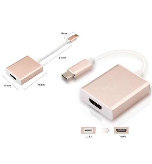 USB Type C to HDMI Adapter cable for macbook