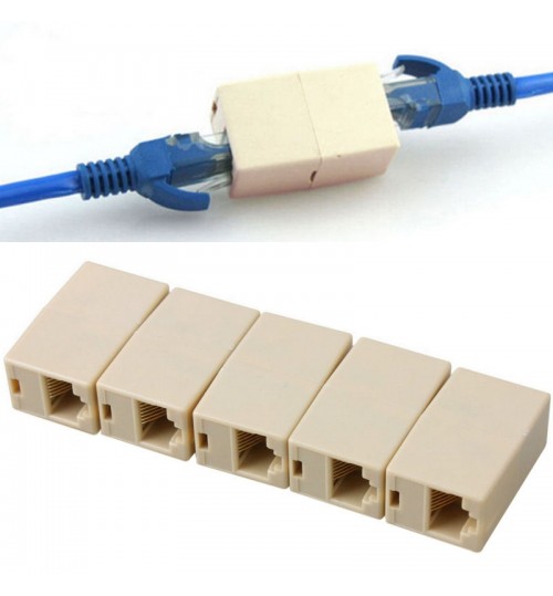 RJ45 Female to Female Network Ethernet Lan Cable Joiner Connector Cat Set
