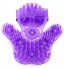 Massage Glove with 9 Stainless Steel Rolling Balls palm shaped