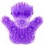 Massage Glove with 9 Stainless Steel Rolling Balls palm shaped