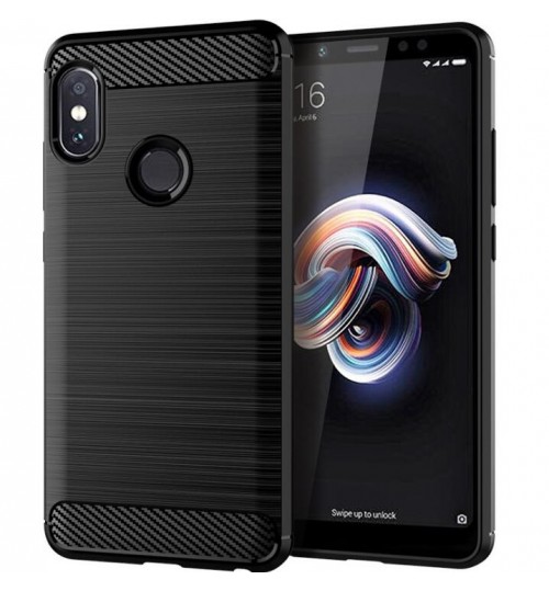 Xiaomi Redmi Note 5 Case Carbon Fibre Shockproof Armour Case