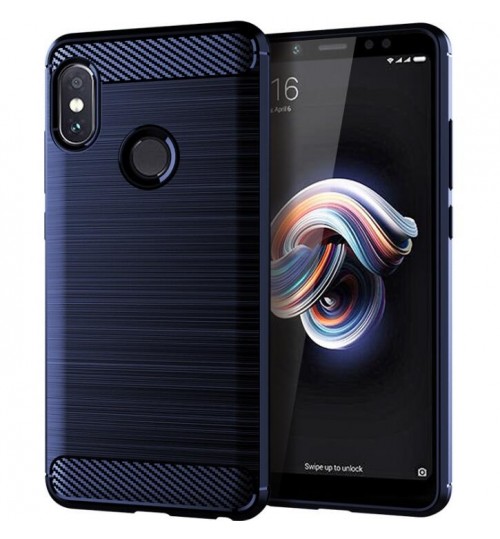 Xiaomi Redmi Note 5 Case Carbon Fibre Shockproof Armour Case