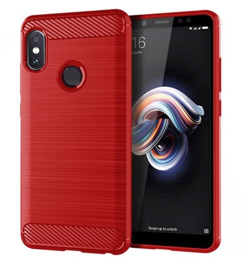 Xiaomi Redmi Note 5 Case Carbon Fibre Shockproof Armour Case