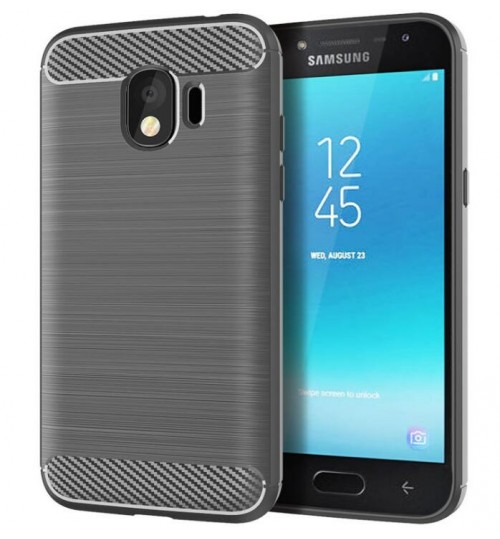 Galaxy J2 Pro Case Carbon Fibre Shockproof Armour Case