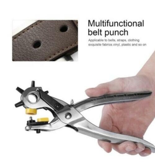Heavy Duty Leather Hole Punch Pliers Belt Holes