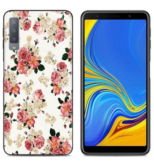 Galaxy A7 (2018) Case Printed Soft Gel TPU Case