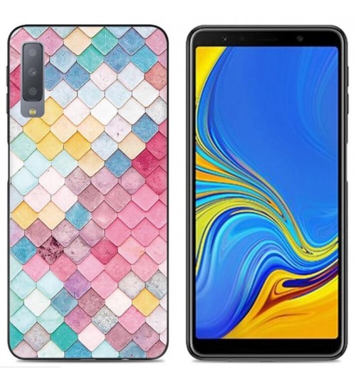 Galaxy A7 (2018) Case Printed Soft Gel TPU Case