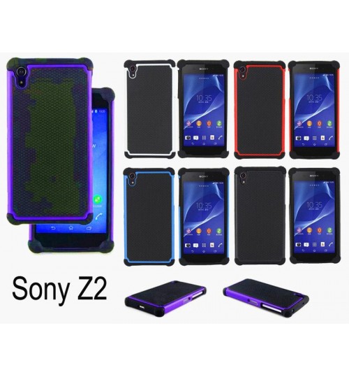 Sony xperia Z2 three-piece impact proof case+Pen