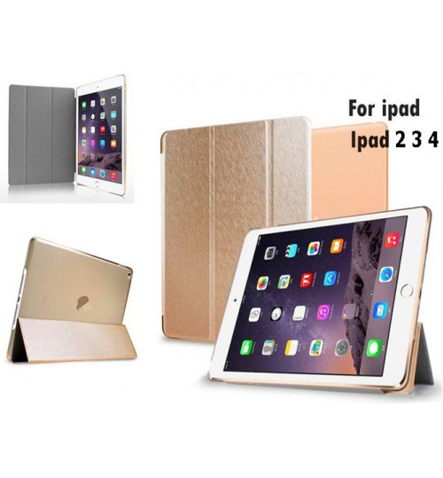 Ipad  2 3 4 Ultra slim smart case gold