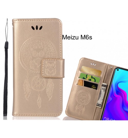 Meizu M6s Case Embossed leather wallet case owl