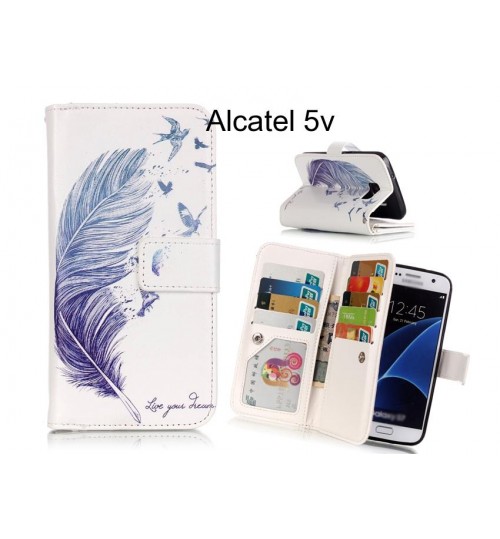 Alcatel 5v case Multifunction wallet leather case