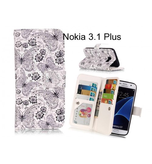 Nokia 3.1 Plus case Multifunction wallet leather case