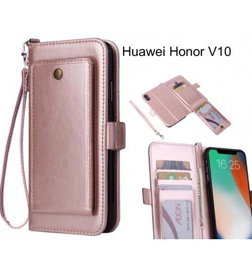 Huawei Honor V10 Case Retro Leather Wallet Case