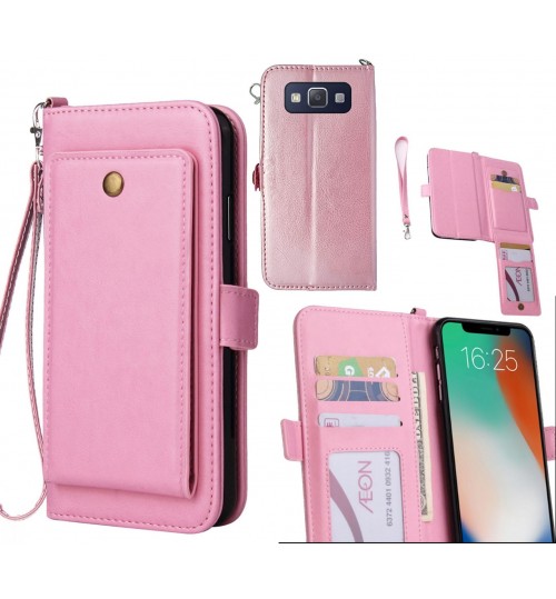 Galaxy A5 Case Retro Leather Wallet Case