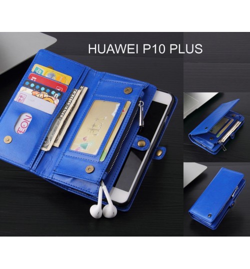 HUAWEI P10 PLUS Case Retro leather case multi cards cash pocket & zip