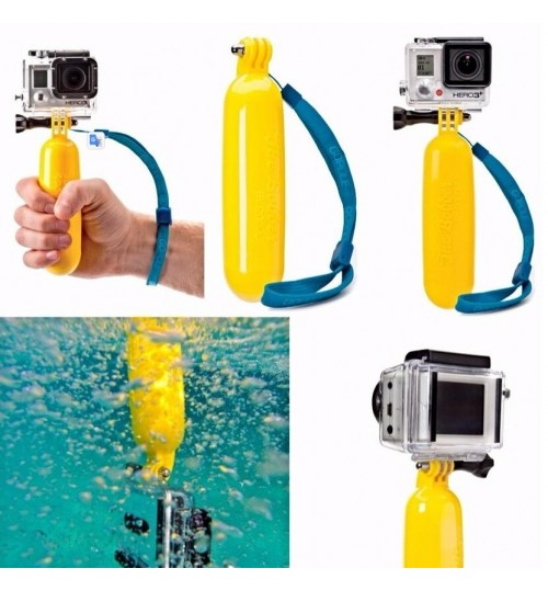 GoPro compatible Floating Bobber Hand Grip Floaty Bobber with Strap for GoPro