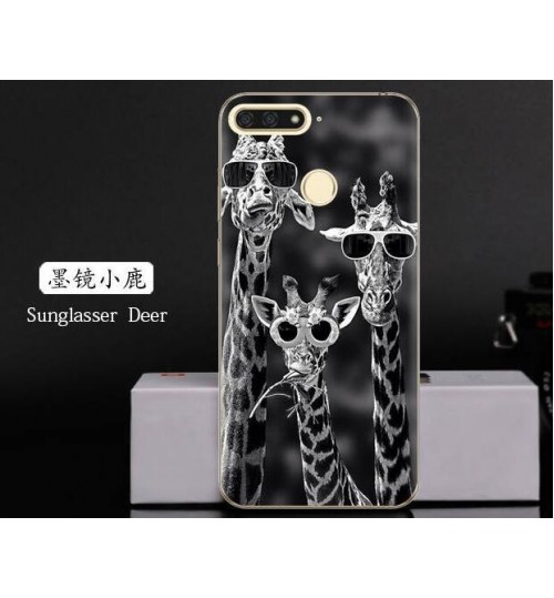 Huawei Y6 2018 Case Printed Soft Gel TPU Case