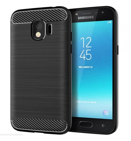 Galaxy J2 Pro Case Carbon Fibre Shockproof Armour Case