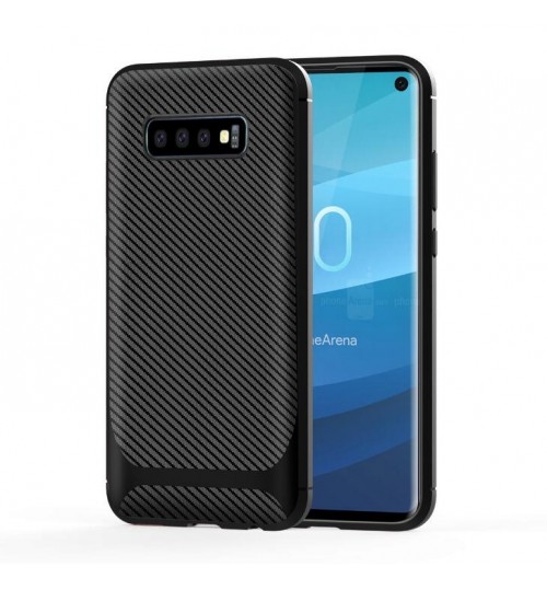 Galaxy S10 PLUS case impact proof rugged case with carbon fiber