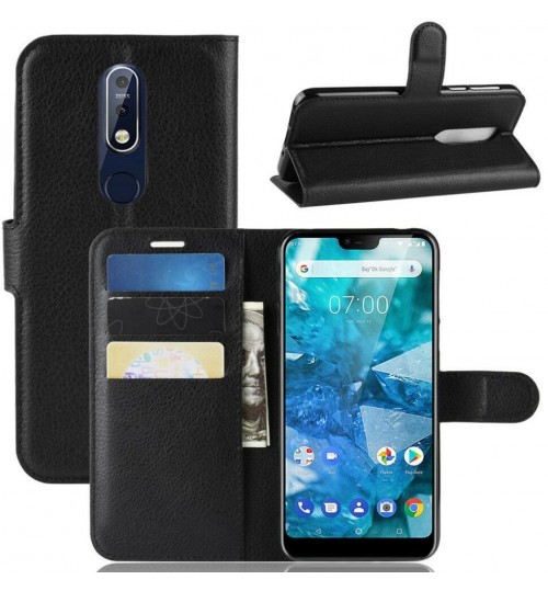 Nokia 7.1 wallet leather case