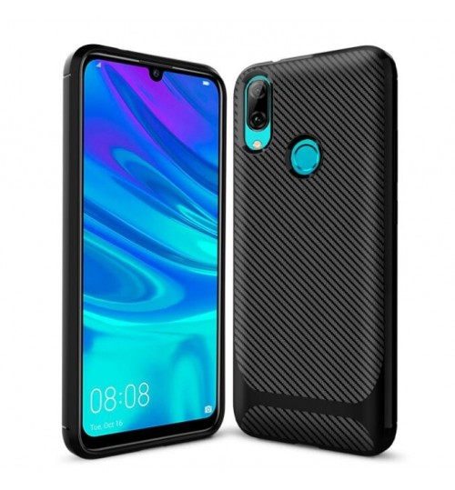 Huawei P smart 2019 case impact proof rugged case with carbon fiber