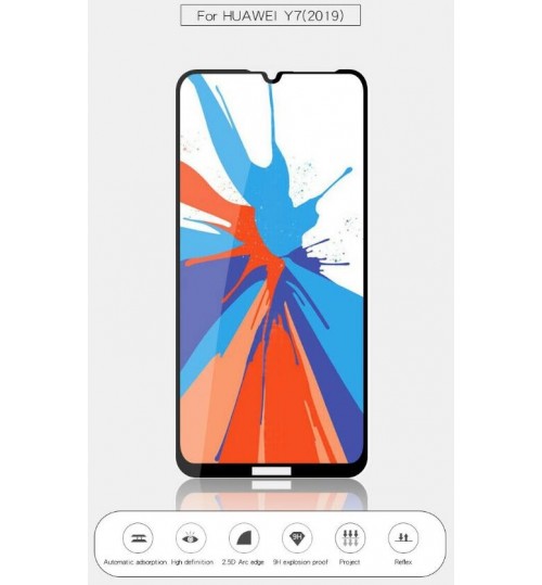 Huawei Y7 Pro 2019 Tempered Glass full Screen Protector