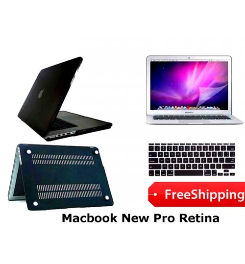Macbook New Pro Retina 13" Case 3in1+free Shipping - Rose Gold