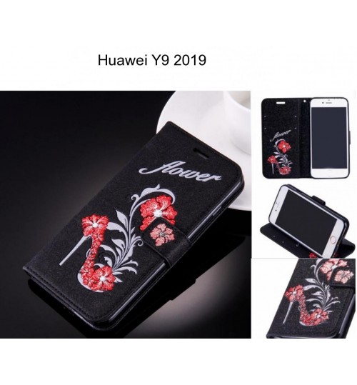 Huawei Y9 2019 case Fashion Beauty Leather Flip Wallet Case