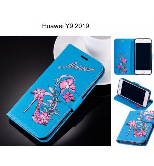 Huawei Y9 2019 case Fashion Beauty Leather Flip Wallet Case