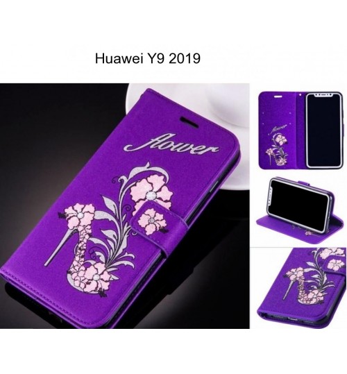 Huawei Y9 2019 case Fashion Beauty Leather Flip Wallet Case